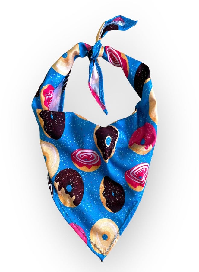 W Brings Birthday Gorgeous Donut Dog Bandana | This Stunning Gorgeous Design Dog Bandana Scarf is Perfect Styling Accessory for Dogs Large, Medium & Small. One Size Fits All. - Image 2
